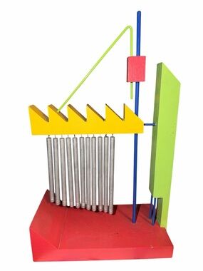Vintage mid-century modern kinetic sculpture / desk decor piece.